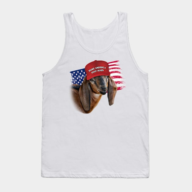 Make America GOAT Again Nubian Kid Goat Tank Top by IconicTee